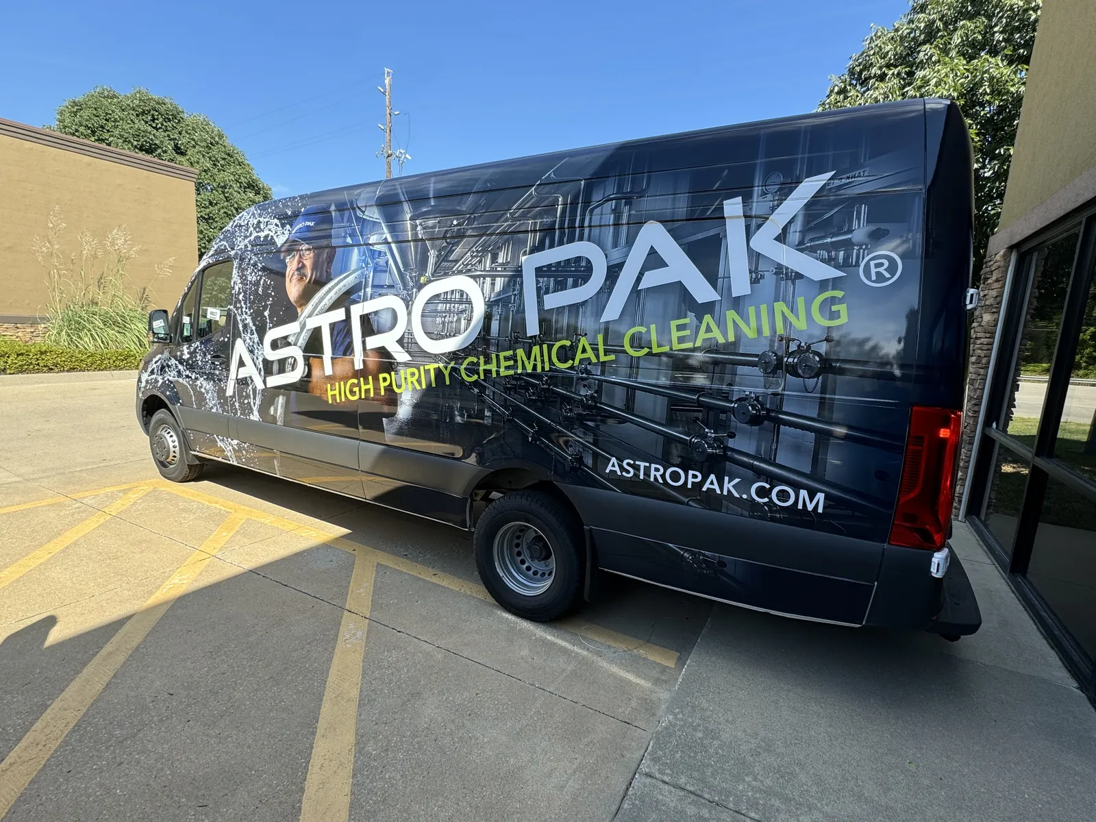 Full-print Sprinter van wrap