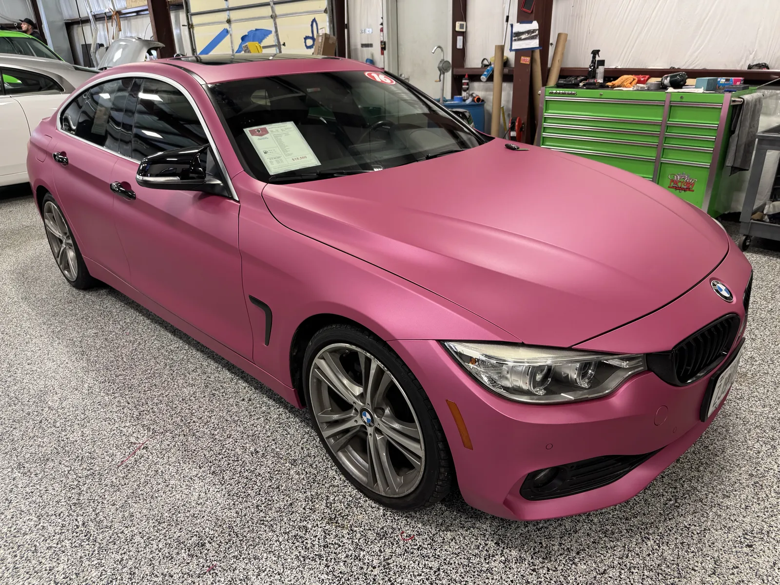 Gloss pink BMW 4 Series
